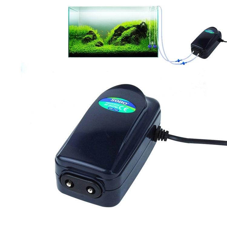 SOBO SB-748 Pompa ad aria per ossigeno per acquario con flusso regolabile a doppia uscita da 8 W. Pompa ad aria per acquario silenzioso, 8W Double Outlets SOBO SB-748 Pompa ad aria per ossigeno per acquario con flusso regolabile a doppia uscita da 8 W. Pompa ad aria per acquario silenzioso, 8W Double Outlets
